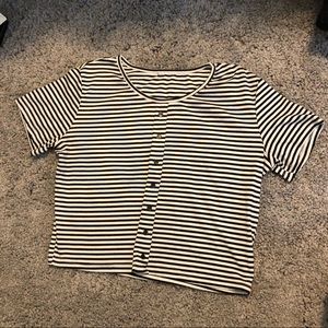 Striped Crop Top